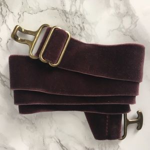 Purple Velvet Stretch Belt